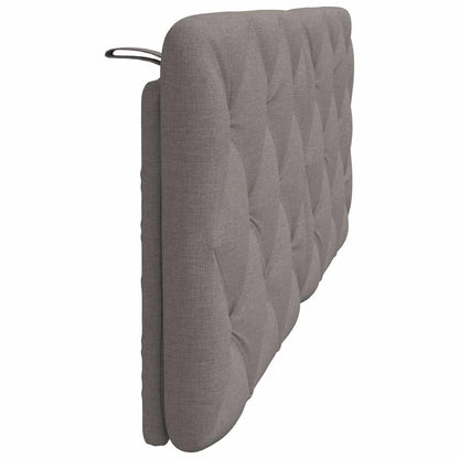 Kopfteil-Kissen Taupe 140 cm Stoff