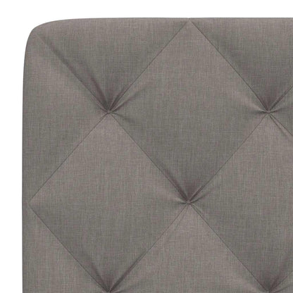 Kopfteil-Kissen Taupe 140 cm Stoff