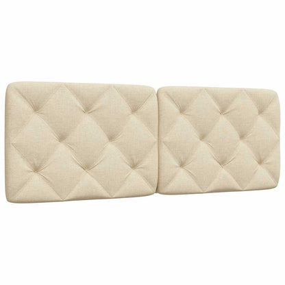 Kopfteil-Kissen Creme 140 cm Stoff