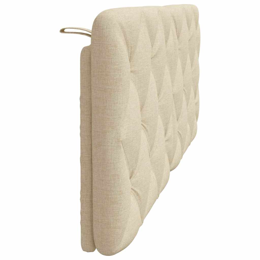 Kopfteil-Kissen Creme 140 cm Stoff