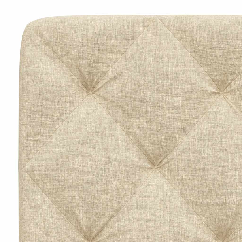 Kopfteil-Kissen Creme 140 cm Stoff