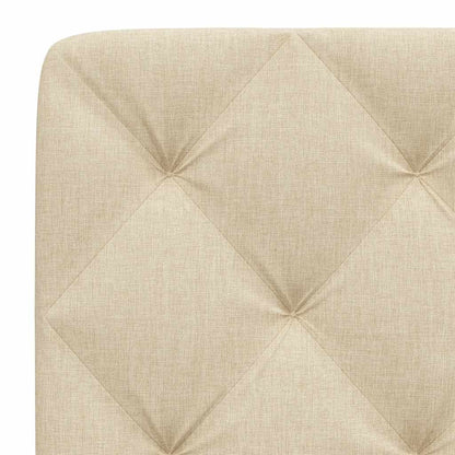 Kopfteil-Kissen Creme 140 cm Stoff