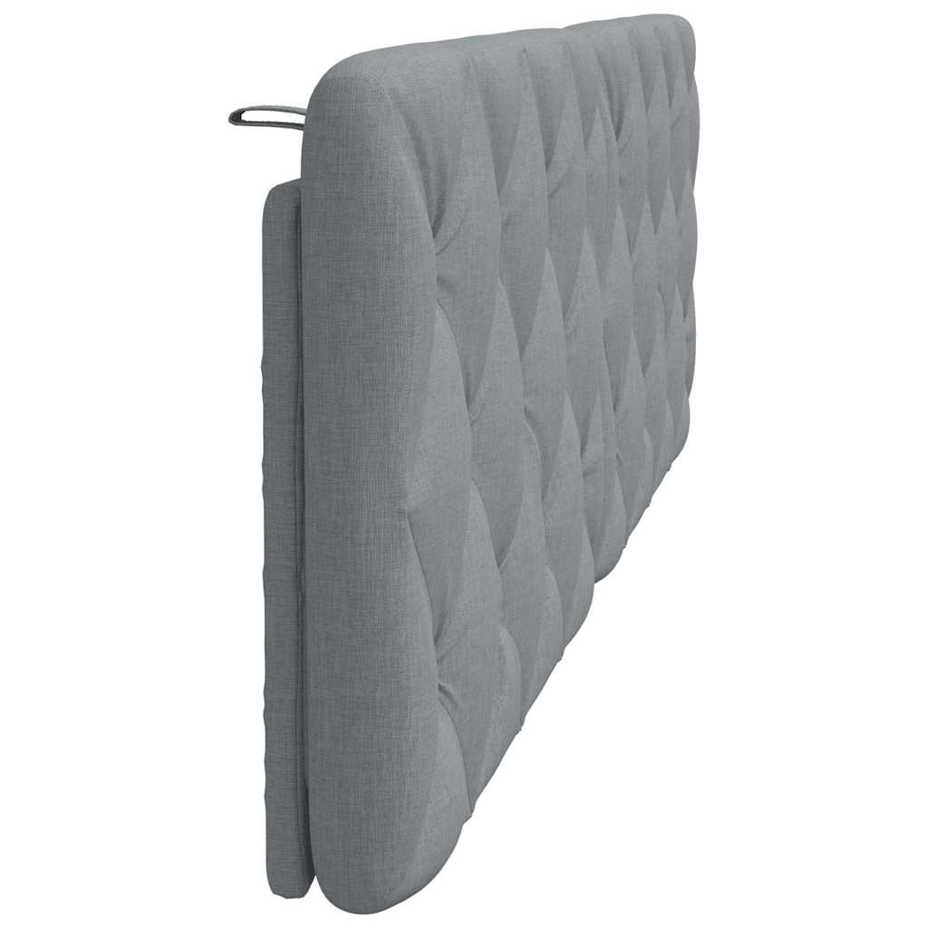 Kopfteil-Kissen Hellgrau 160 cm Stoff