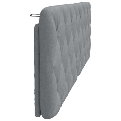 Kopfteil-Kissen Hellgrau 160 cm Stoff