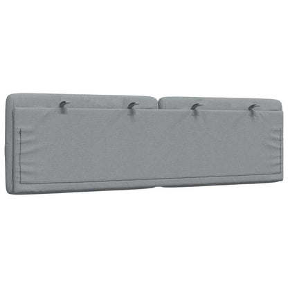 Kopfteil-Kissen Hellgrau 160 cm Stoff