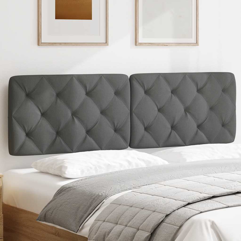 Kopfteil-Kissen Dunkelgrau 160 cm Stoff
