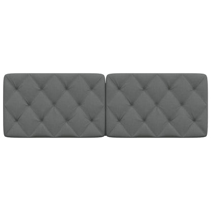 Kopfteil-Kissen Dunkelgrau 160 cm Stoff