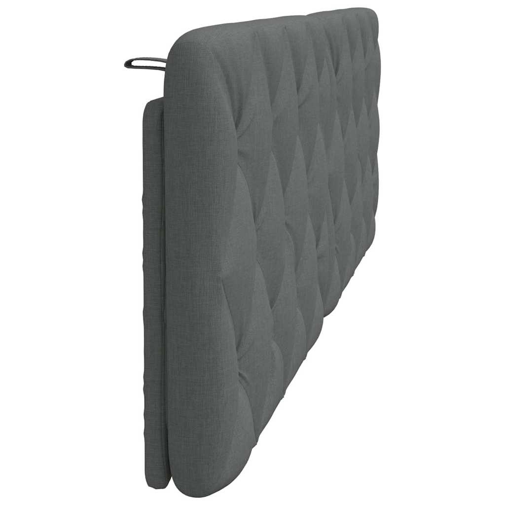 Kopfteil-Kissen Dunkelgrau 160 cm Stoff