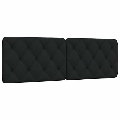 Kopfteil-Kissen Schwarz 160 cm Stoff