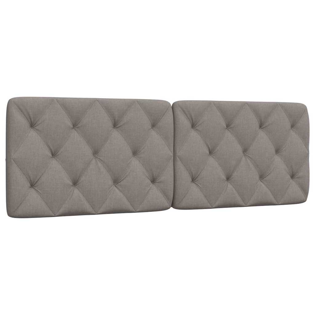 Kopfteil-Kissen Taupe 160 cm Stoff