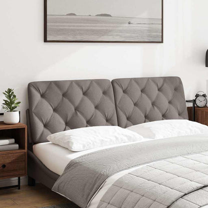 Kopfteil-Kissen Taupe 160 cm Stoff