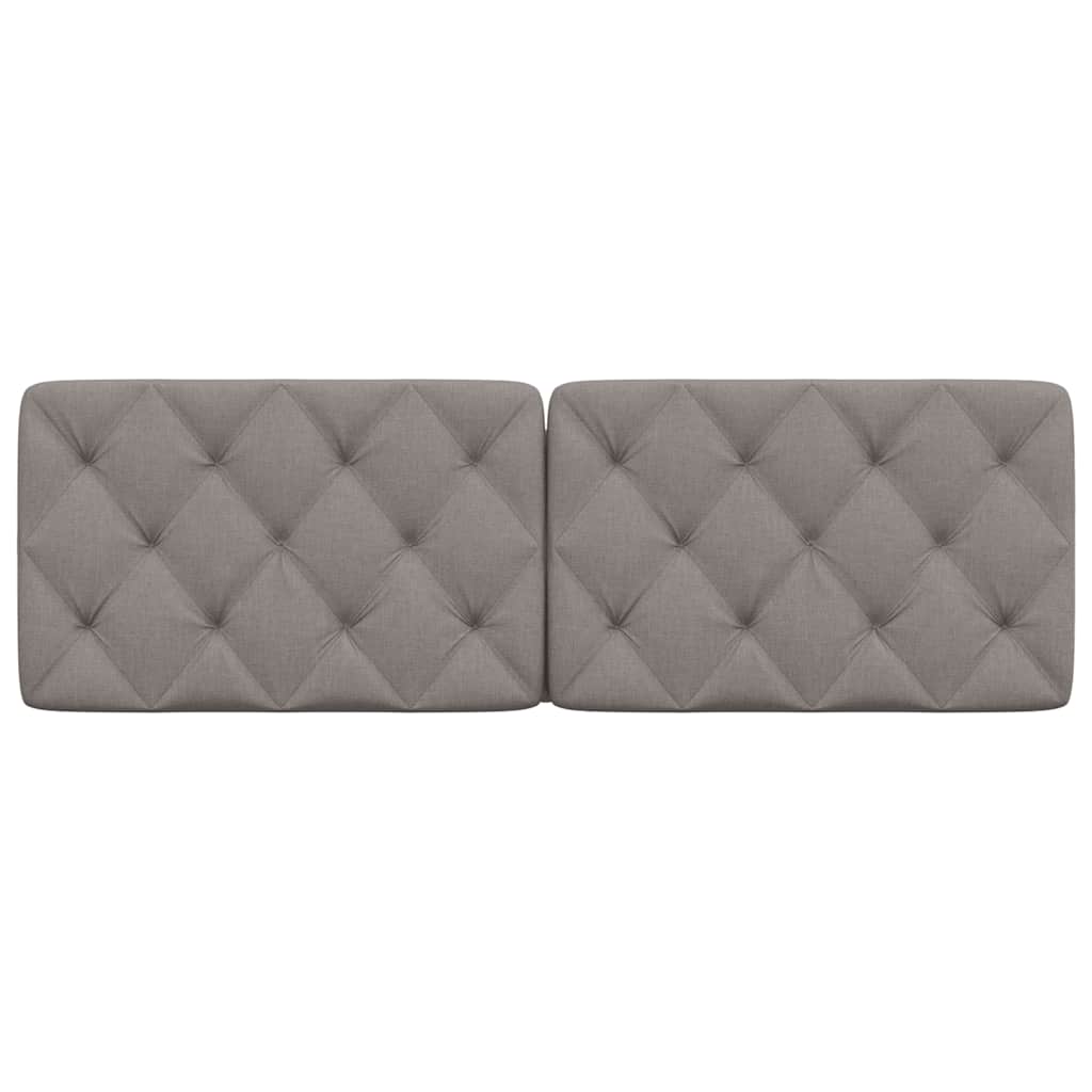 Kopfteil-Kissen Taupe 160 cm Stoff