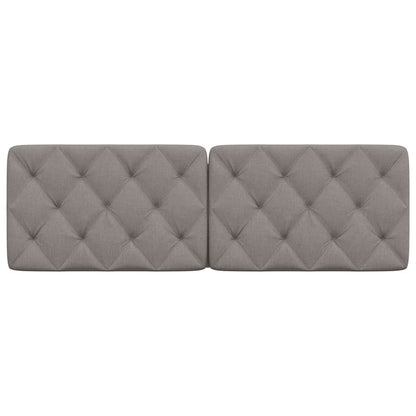 Kopfteil-Kissen Taupe 160 cm Stoff