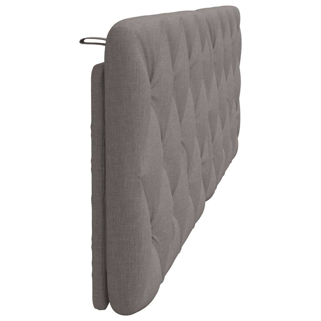Kopfteil-Kissen Taupe 160 cm Stoff