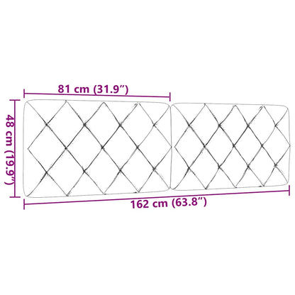 Kopfteil-Kissen Taupe 160 cm Stoff
