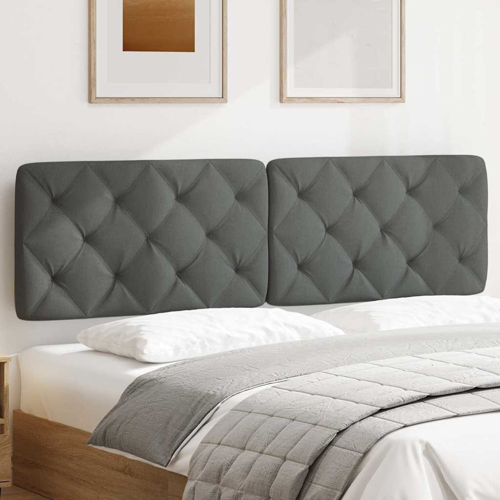 Kopfteil-Kissen Dunkelgrau 180 cm Stoff