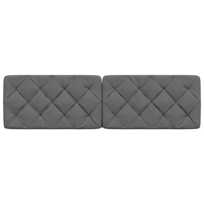 Kopfteil-Kissen Dunkelgrau 180 cm Stoff