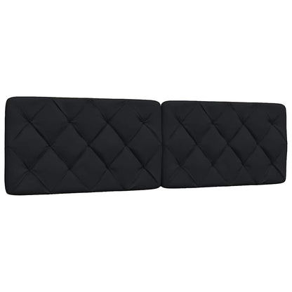 Kopfteil-Kissen Schwarz 180 cm Stoff