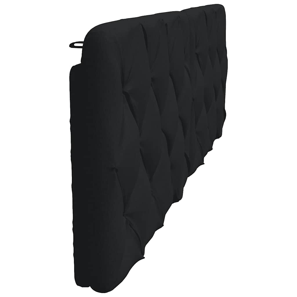 Kopfteil-Kissen Schwarz 180 cm Stoff