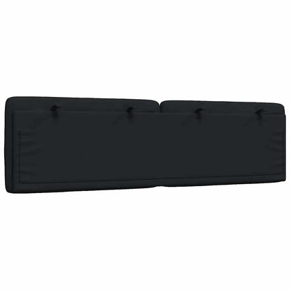 Kopfteil-Kissen Schwarz 180 cm Stoff