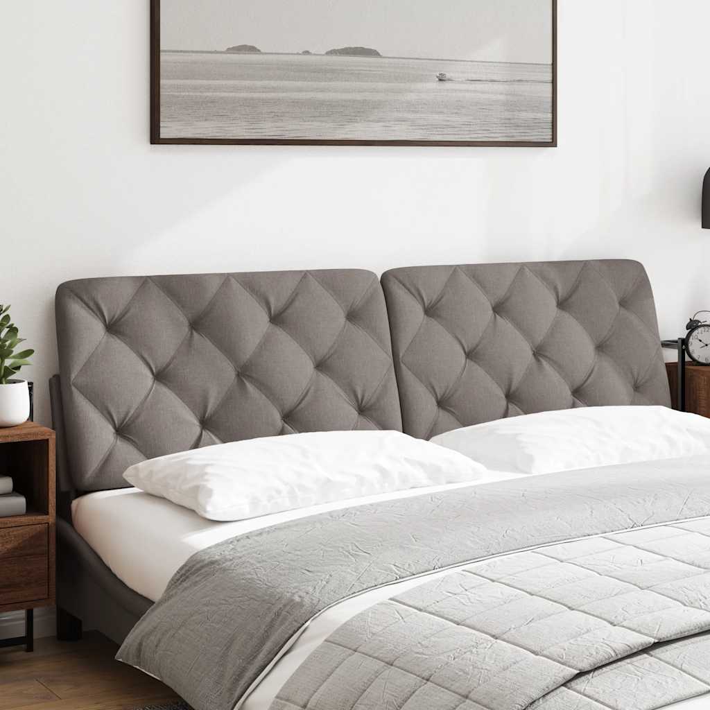Kopfteil-Kissen Taupe 180 cm Stoff