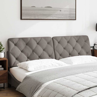 Kopfteil-Kissen Taupe 180 cm Stoff