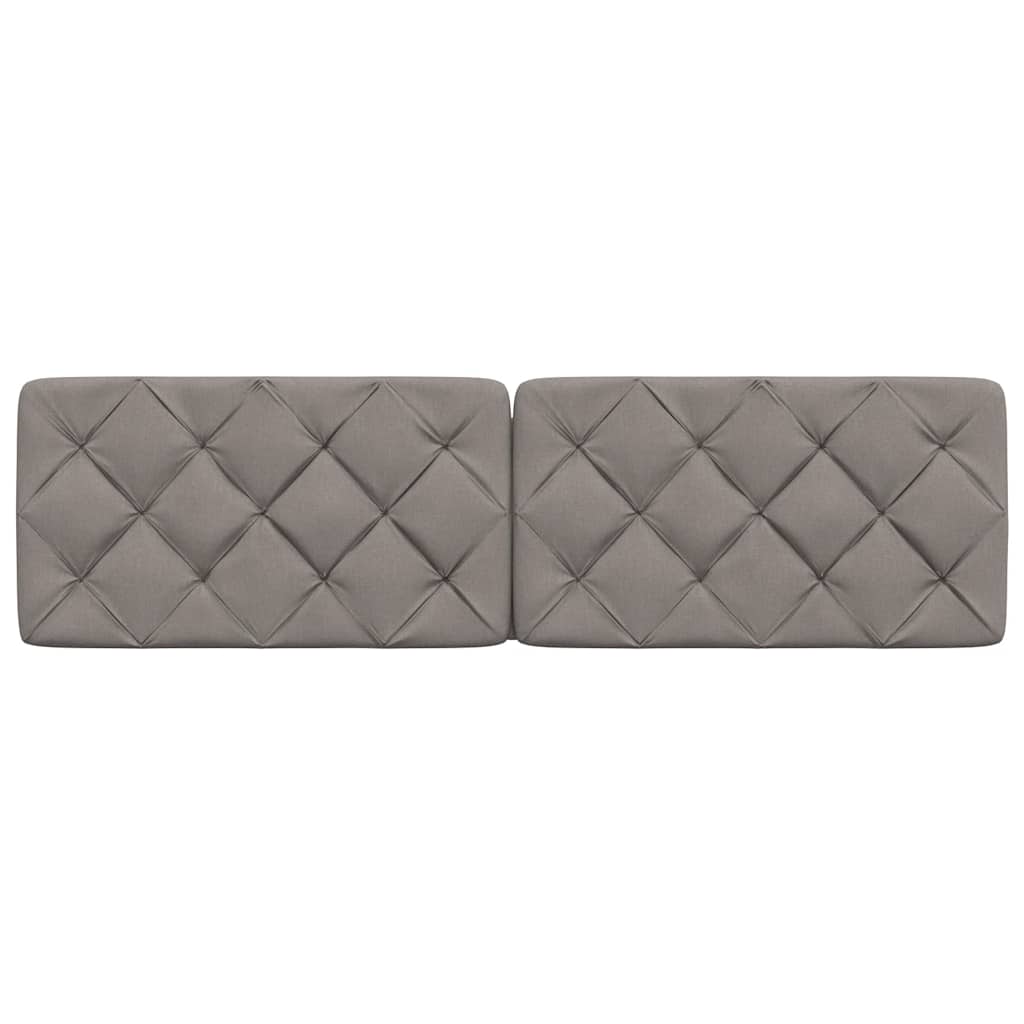 Kopfteil-Kissen Taupe 180 cm Stoff