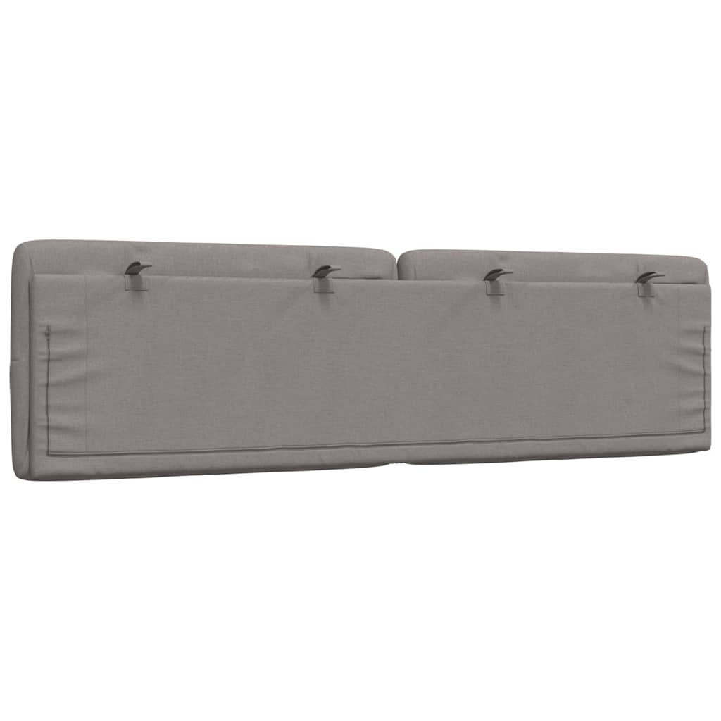 Kopfteil-Kissen Taupe 180 cm Stoff