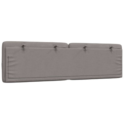 Kopfteil-Kissen Taupe 180 cm Stoff
