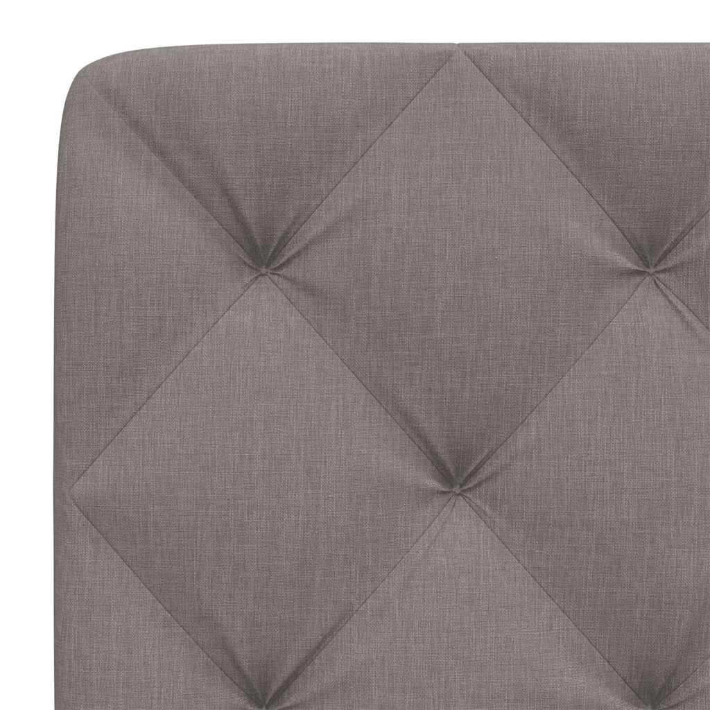 Kopfteil-Kissen Taupe 180 cm Stoff