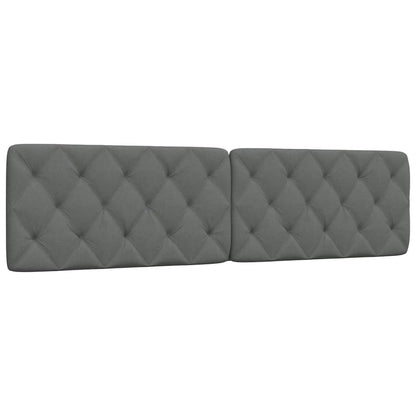 Kopfteil-Kissen Dunkelgrau 200 cm Stoff