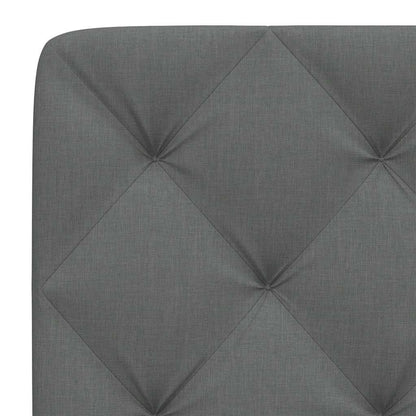 Kopfteil-Kissen Dunkelgrau 200 cm Stoff