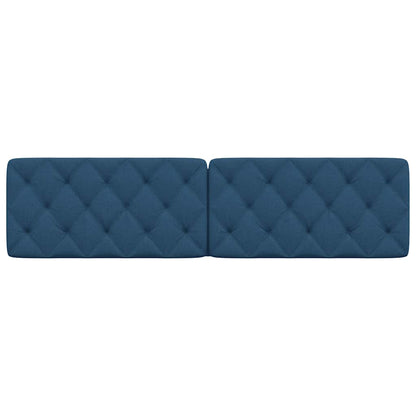 Kopfteil-Kissen Blau 200 cm Stoff
