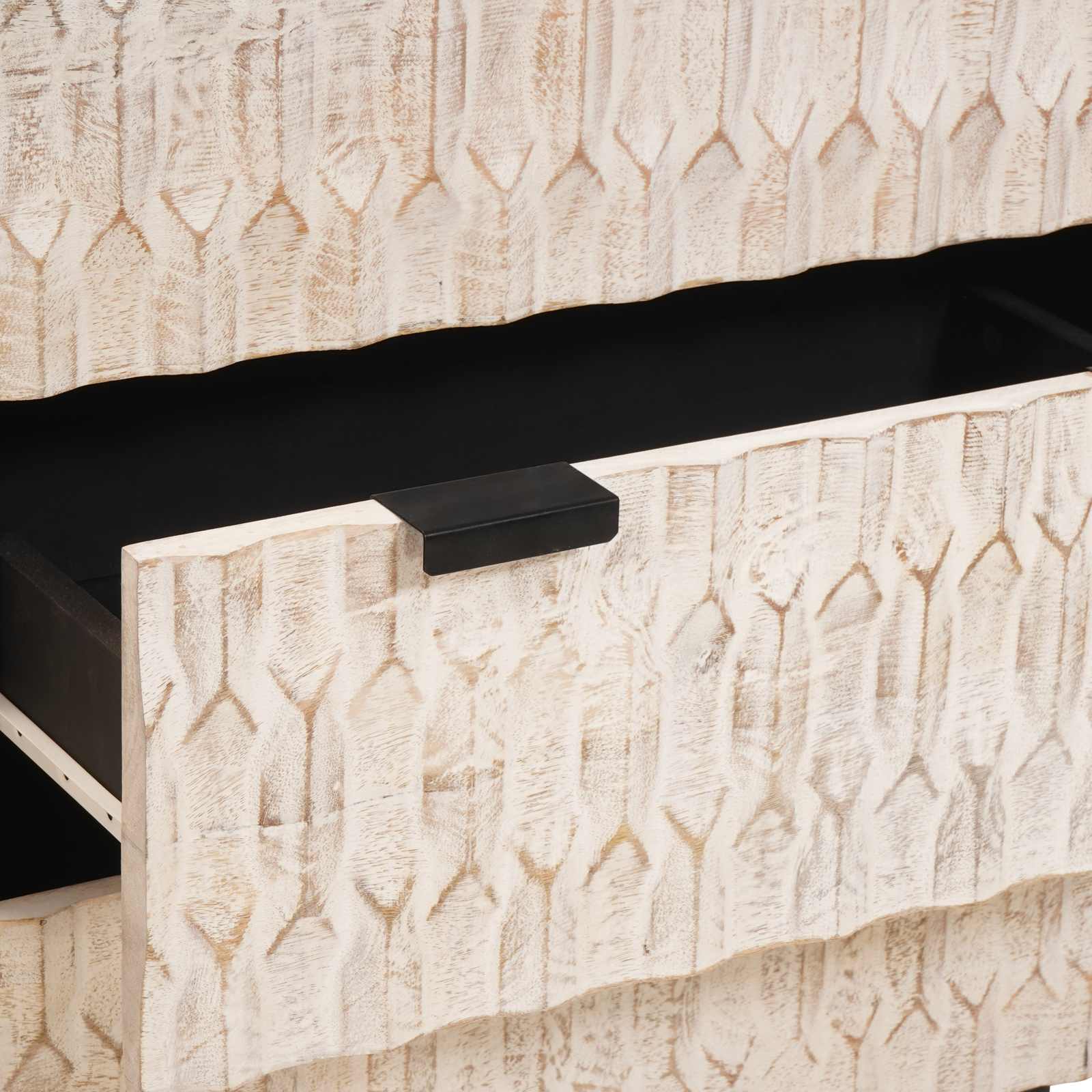 Sideboard 2 Stk. 60 x 33 x 75 cm Massivholz Mango