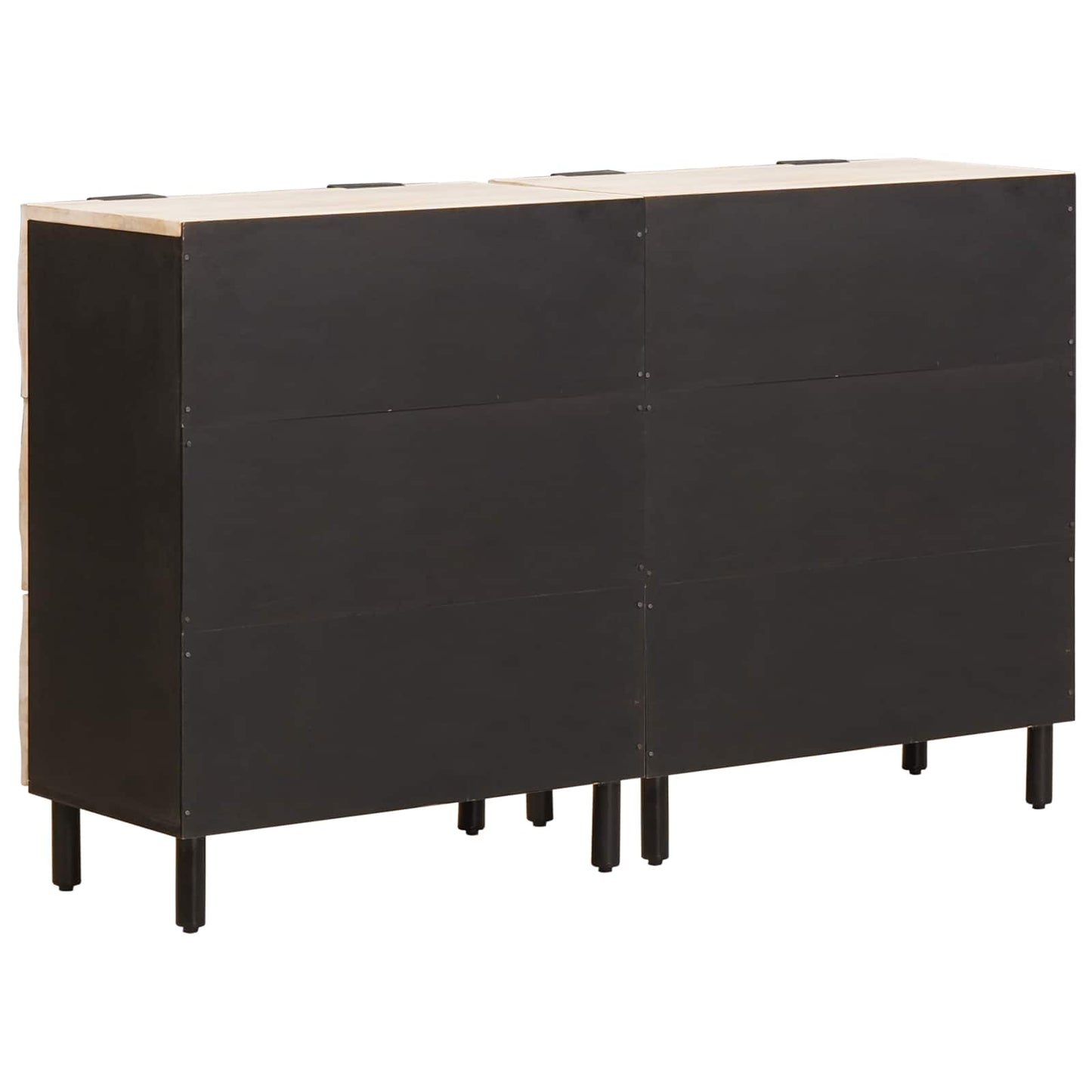 Sideboard 2 Stk. 60 x 33 x 75 cm Massivholz Mango