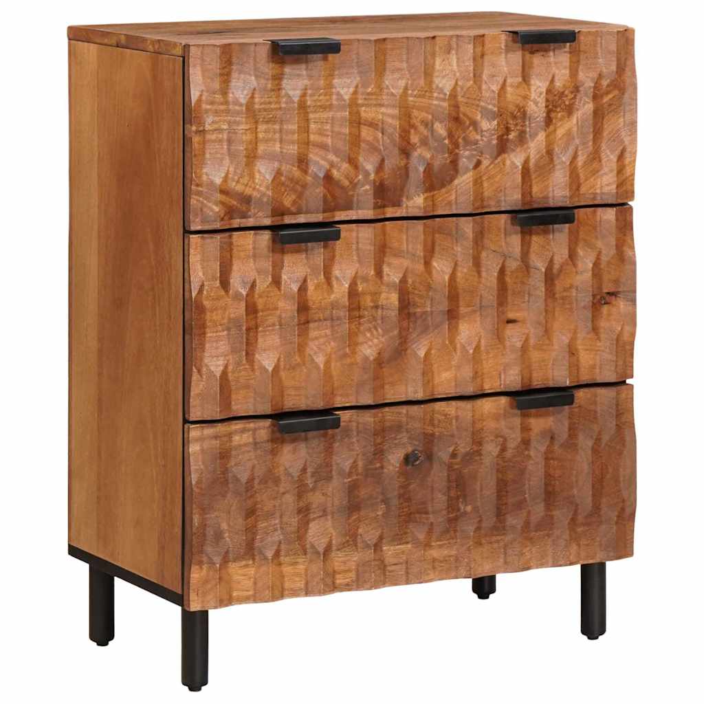 Sideboard 2 pcs Akazienbraune Oberfläche 60 x 33 x 75 cm
