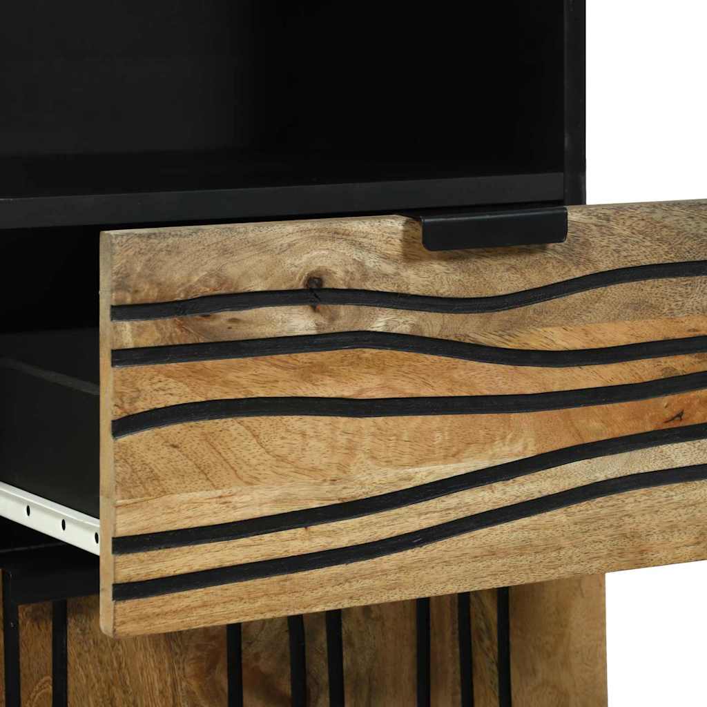 Badezimmermöbel-Set 3 stk. Braun 38 x 33 x 160 cm Holzwerkstoff