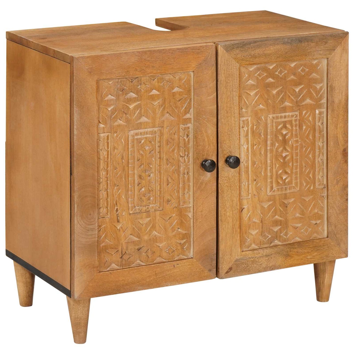 Badezimmermöbel-Set 3 stk. Braun 38 x 33 x 160 cm Holzwerkstoff