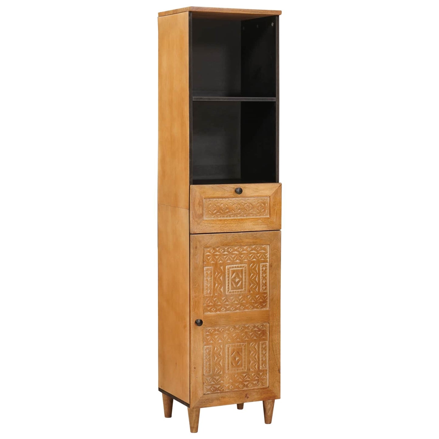Badezimmermöbel-Set 3 stk. Braun 38 x 33 x 160 cm Holzwerkstoff