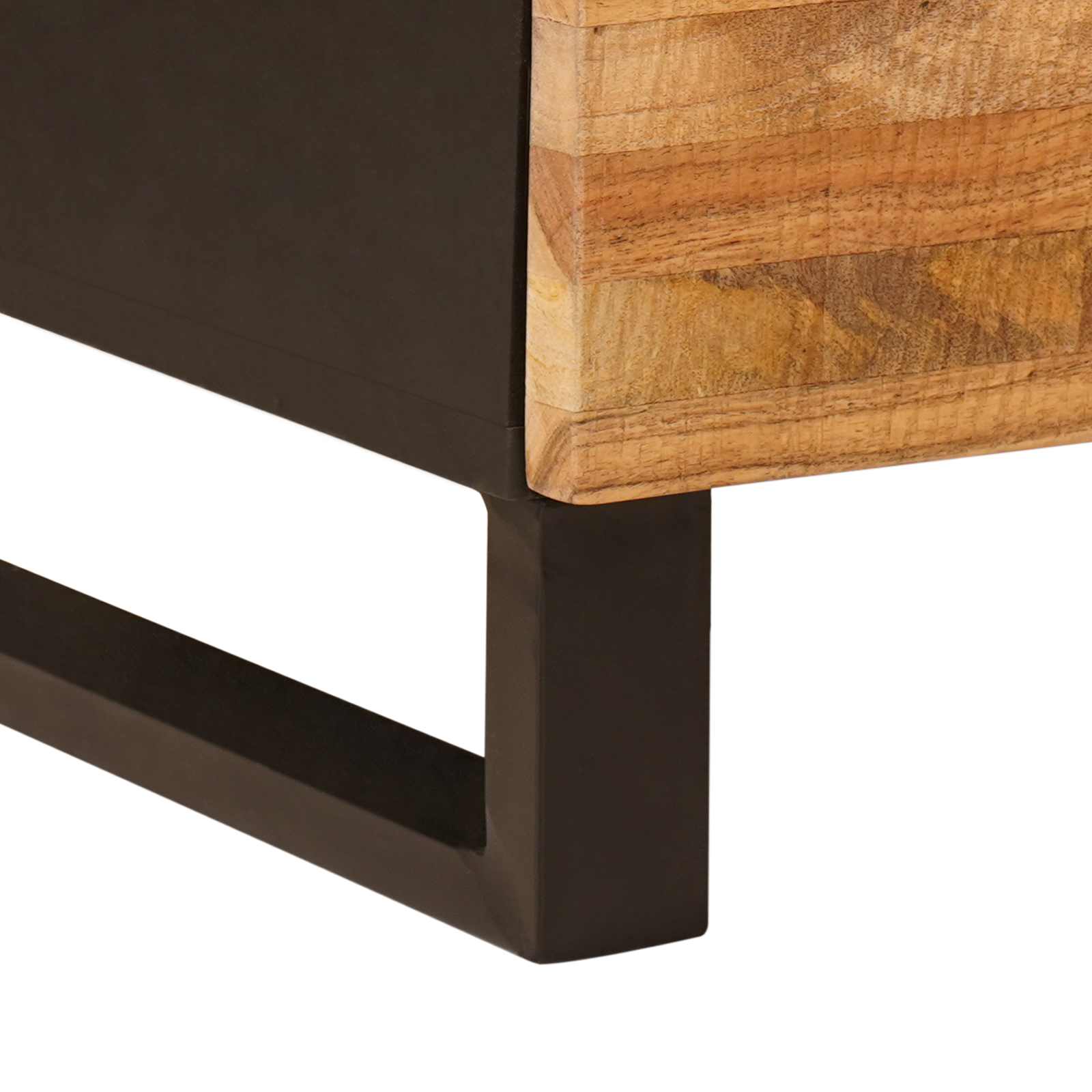 Sideboard 2 Stk. 60 x 33 x 75 cm Massivholz Mango Braun