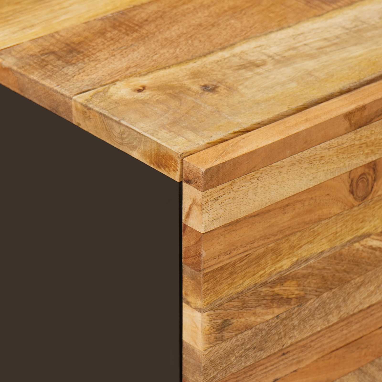 Badezimmer Sets 2 stk. Natur 62 x 33 x 68 cm Massivholz Mango