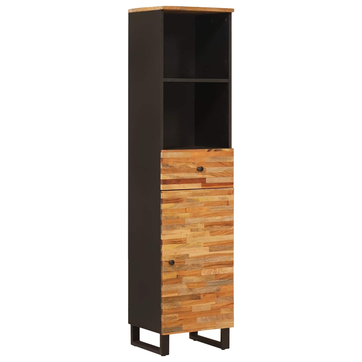 Badezimmer Sets mit Schubladen mit Regal Natur Massivholz Mango