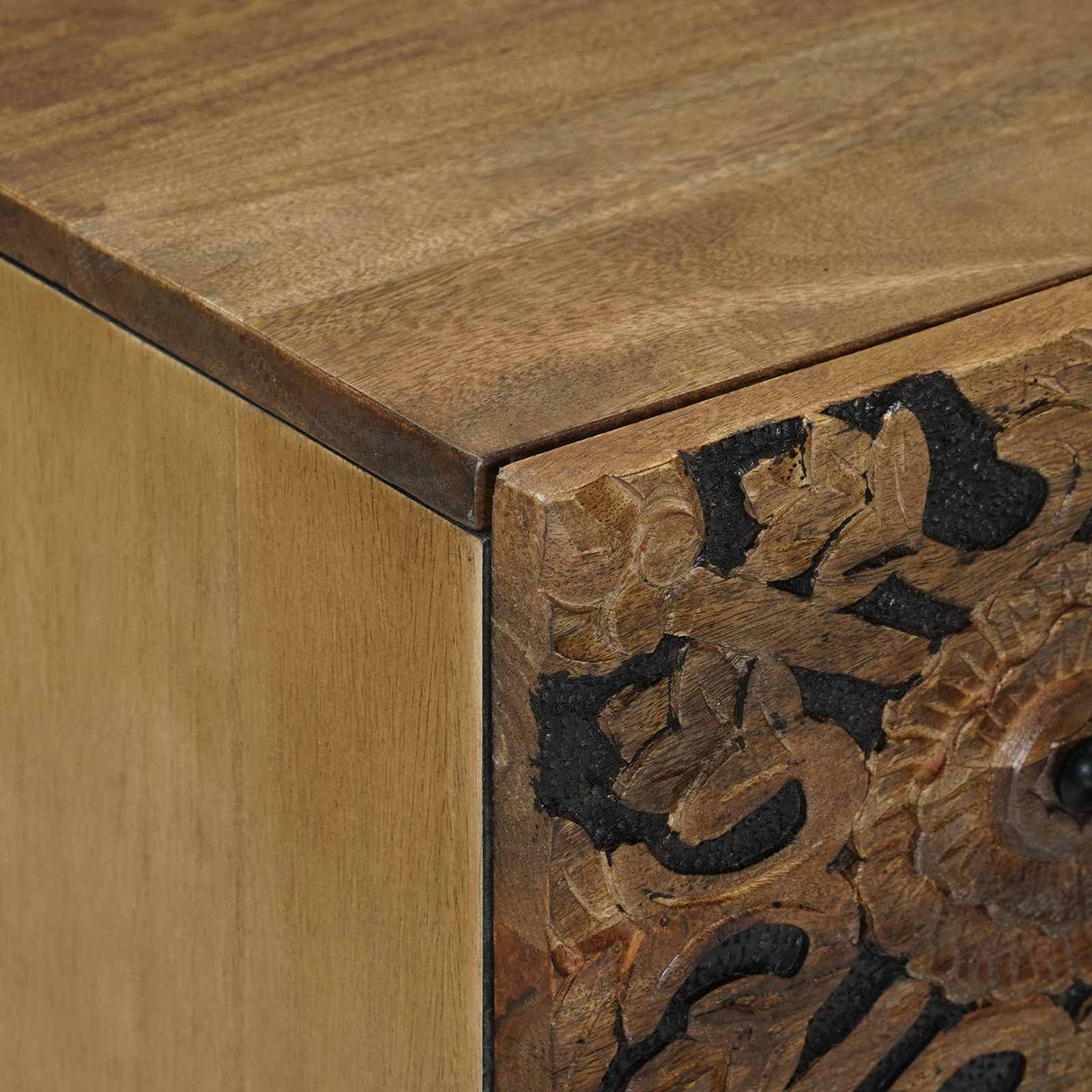 Sideboard 2 stk. 60 x 33,5 x 75 cm Massivholz Mango Braun