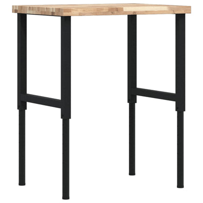 Werkbank 80x60x(73-99,5) cm Massivholz Akazie Rechteckig
