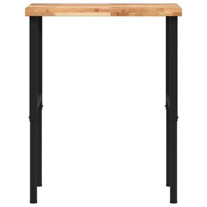 Werkbank 80x60x(73-99,5) cm Massivholz Akazie Rechteckig