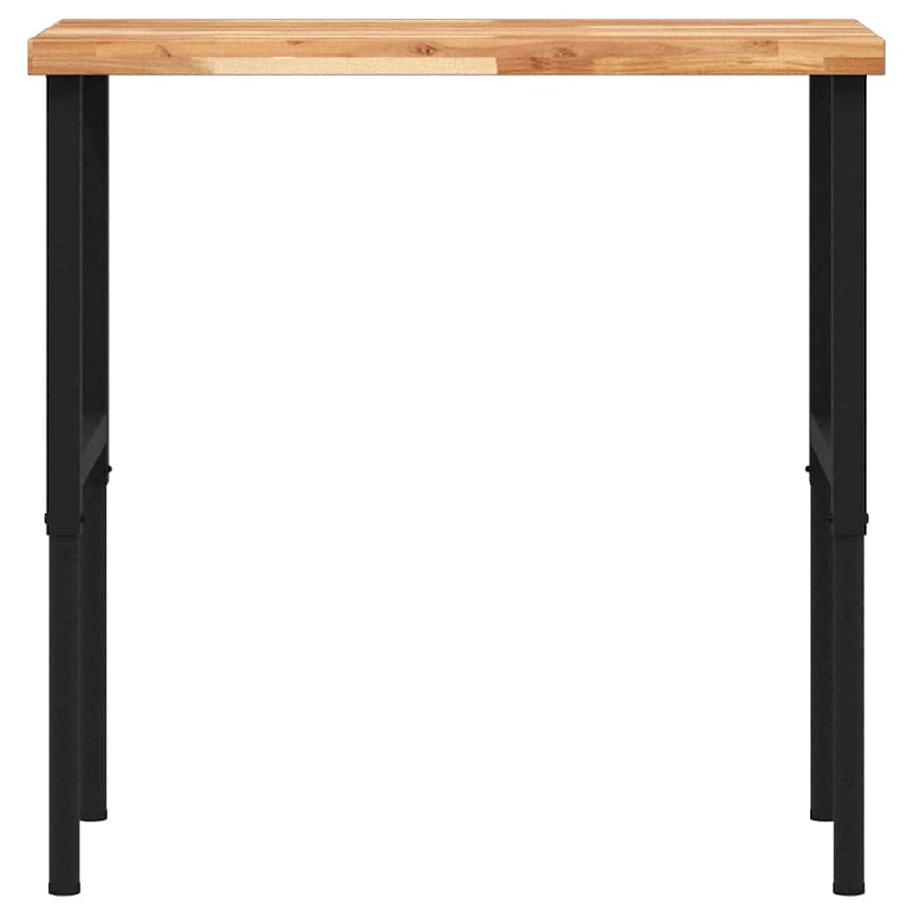 Werkbank 100x60x(73-99,5) cm Massivholz Akazie Rechteckig