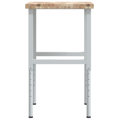 Werkbank 80x60x(73-99,5) cm Massivholz Akazie Rechteckig