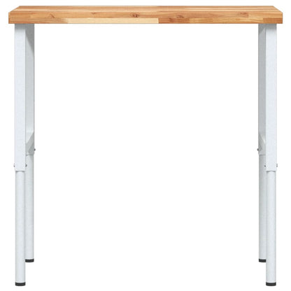 Werkbank 100x60x(73-99,5) cm Massivholz Akazie Rechteckig