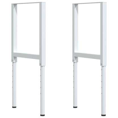 Werkbank 100x60x(73-99,5) cm Massivholz Akazie Rechteckig