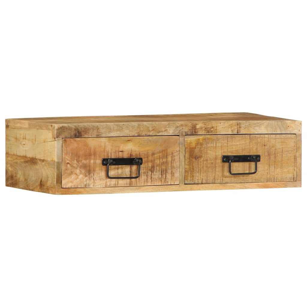 TV-Wandschrank 80x30x19 cm Raues Mangoholz